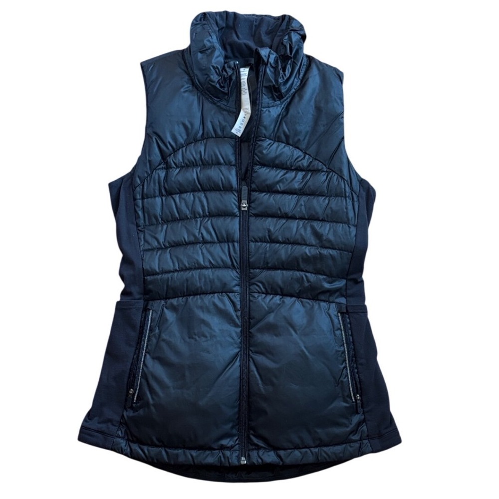Lululemon Down For It All Vest Black Puffer Running Vest Size 6‎